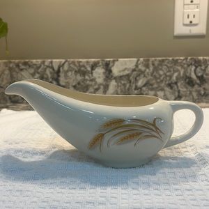 Homer Laughlin Golden Wheat Pattern Vintage Gravy or Sauce Boat